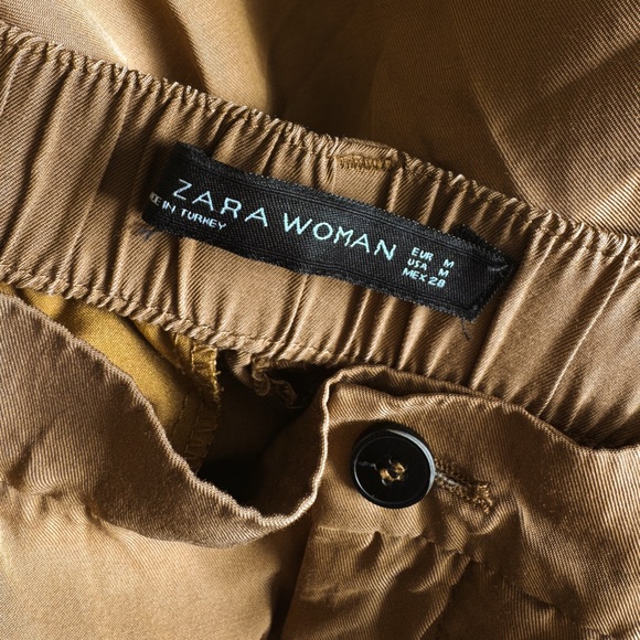 Zara Women's Brown Cropped Pants - Picture 4 of 7